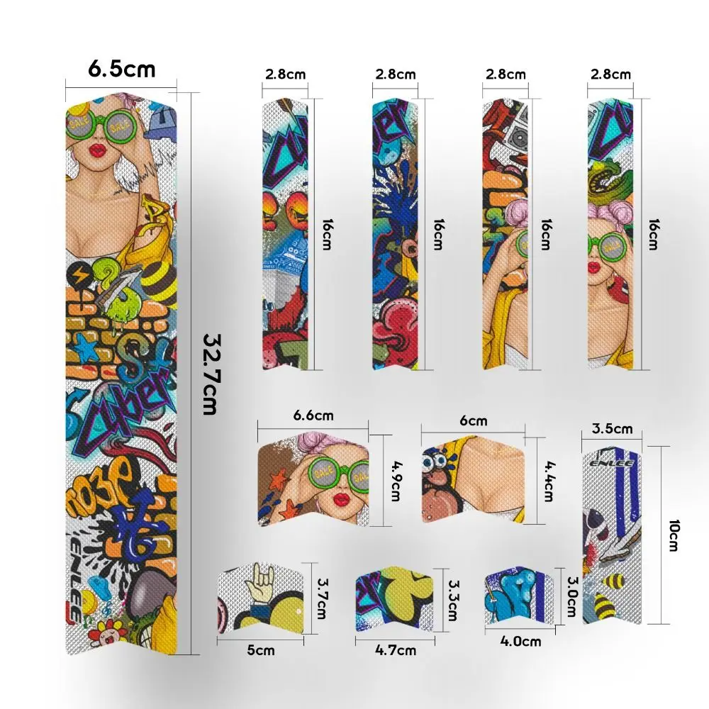Protector adhesivo extraíble para cuadro de bicicleta – PVC impermeable - imagen 3