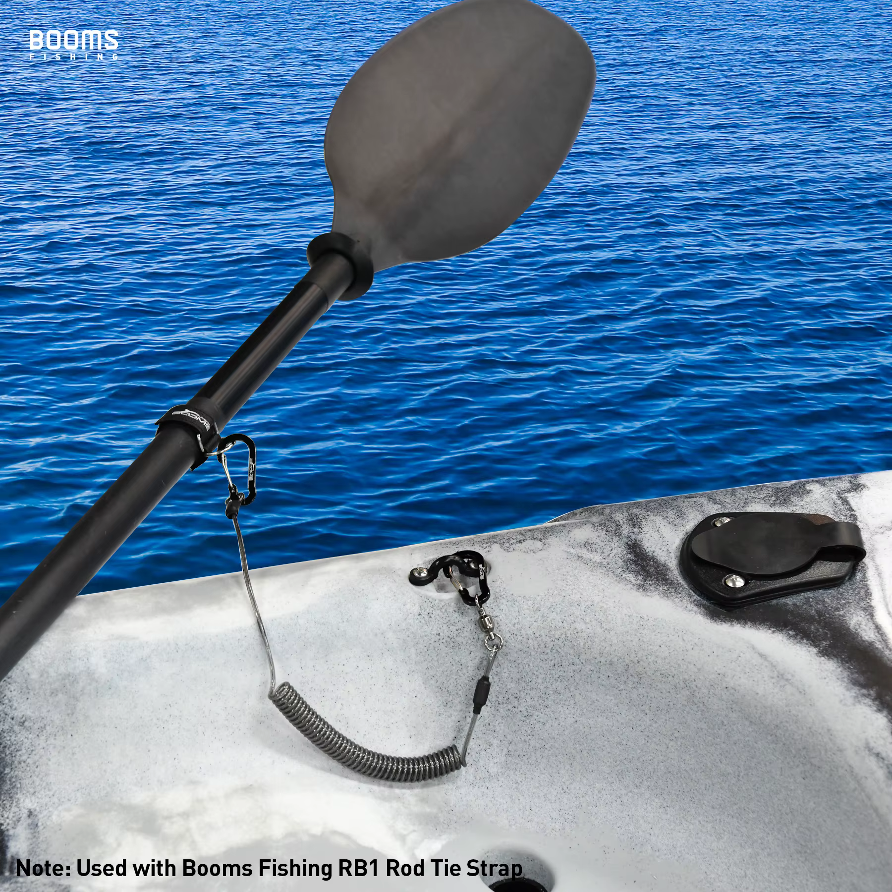Booms Fishing T02RB1 – Cordón elástico para cañas de pesca en barco y kayak - imagen 4