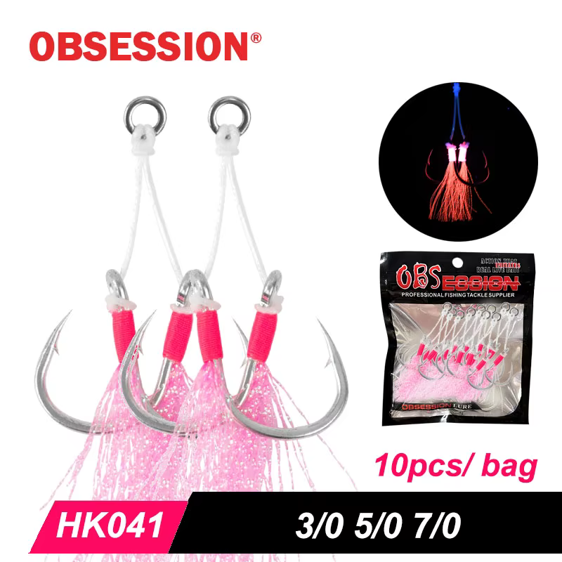 Anzuelo de Asistencia Obsession para Jigging – Acero Inoxidable