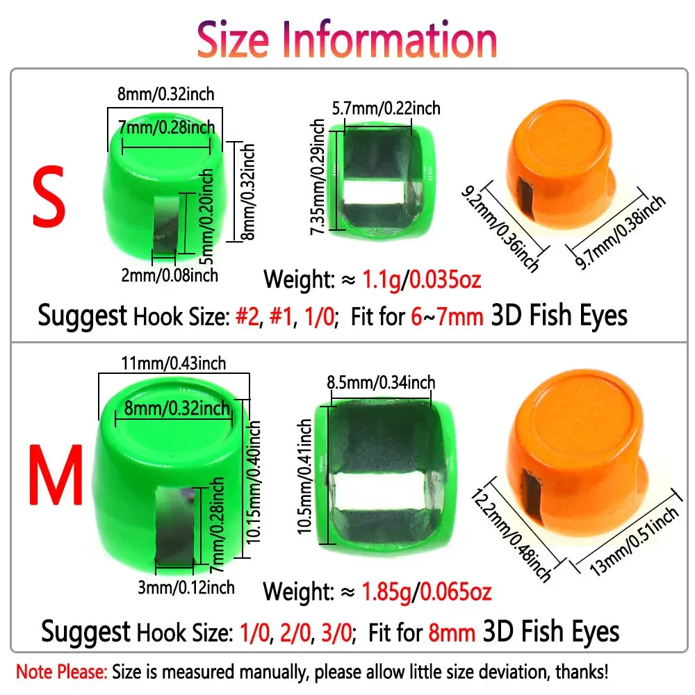 Bimoo Cabeza de Pez Metálica 3D – Streamer Pesca Lubina Trucha - imagen 4