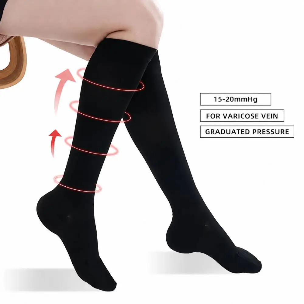 Calcetines de compresión de nailon y spandex transpirables - imagen 5