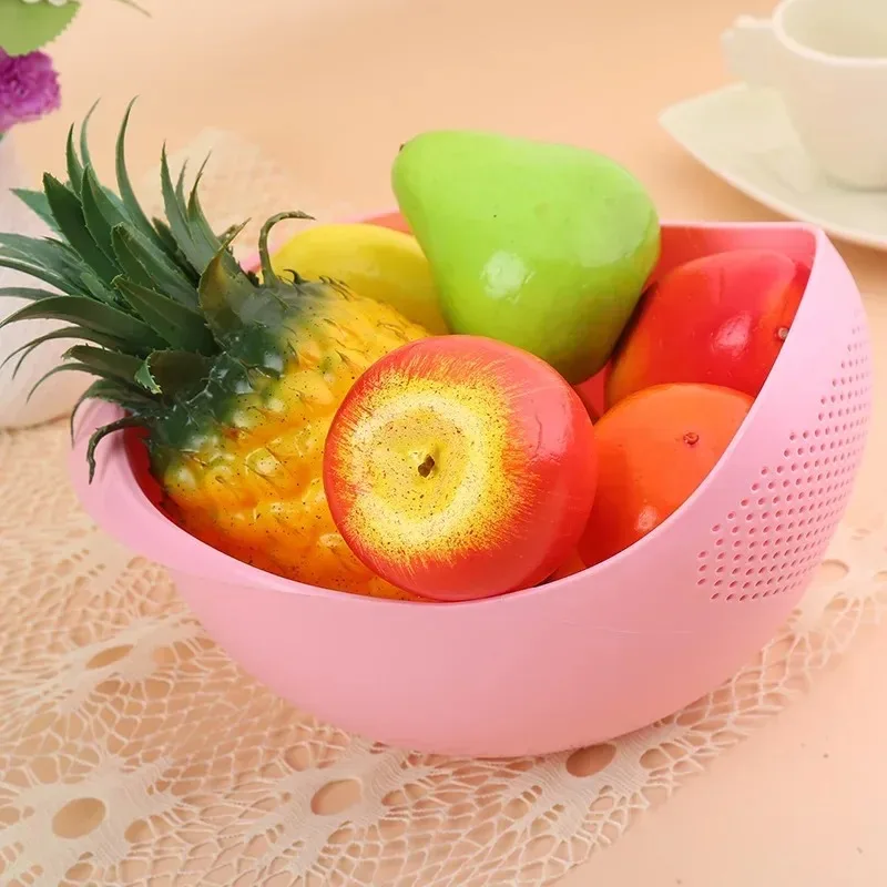 Colador escurridor de frutas y verduras de plástico alimentario - imagen 2