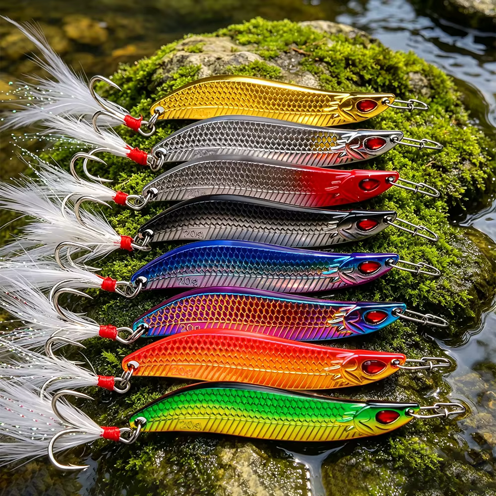Cucharilla ondulante Proberos Metal para lubina y trucha - imagen 4