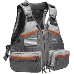 Chaleco Bassdash FV07 portabotellas ajustable para lubina y trucha