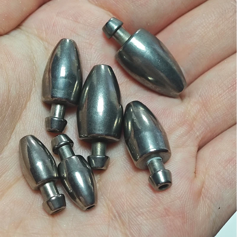 Plomos de tungsteno tipo bala para pesca