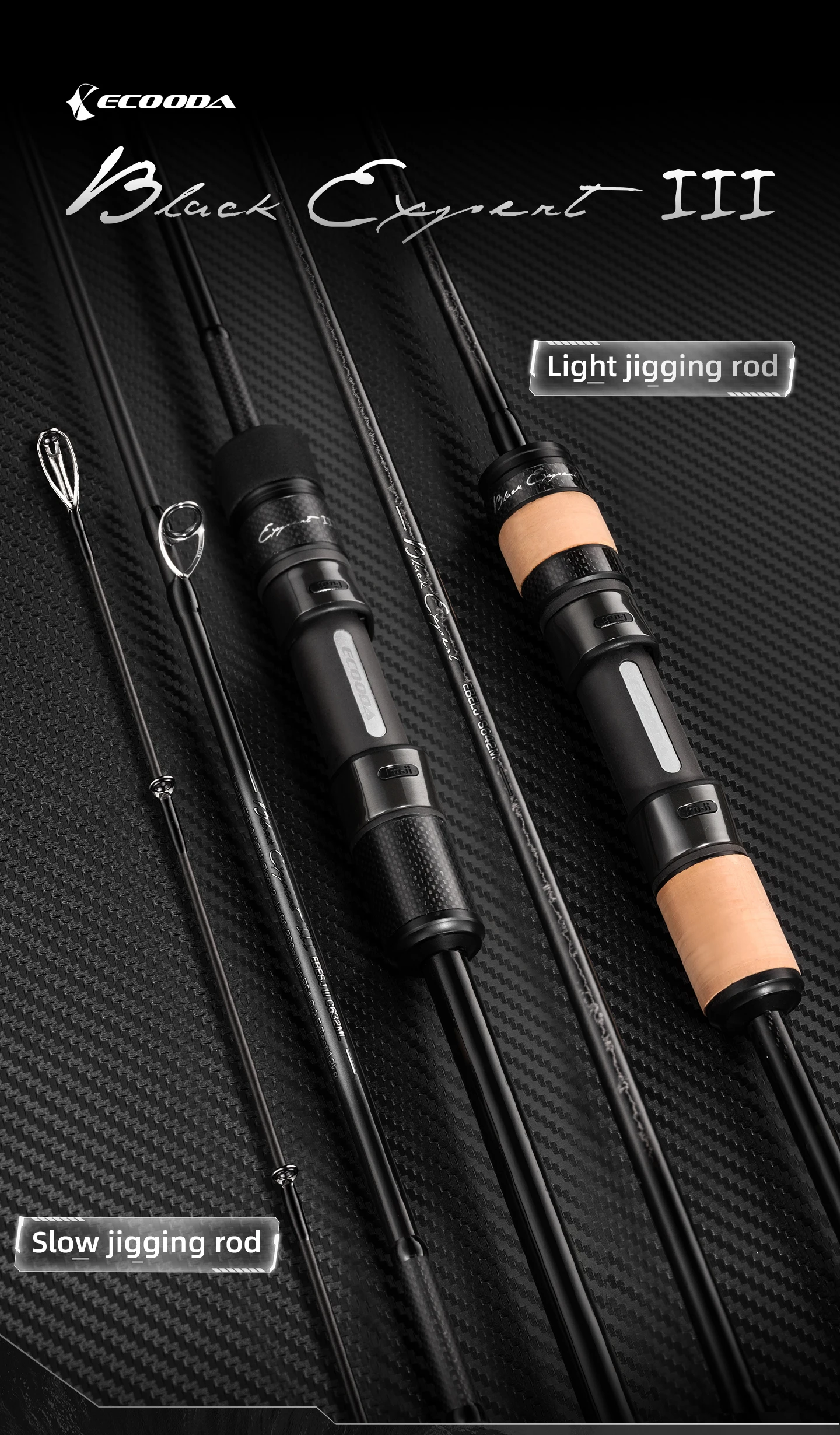 Ecooda EBESJ III Black expert varilla de jigging lento