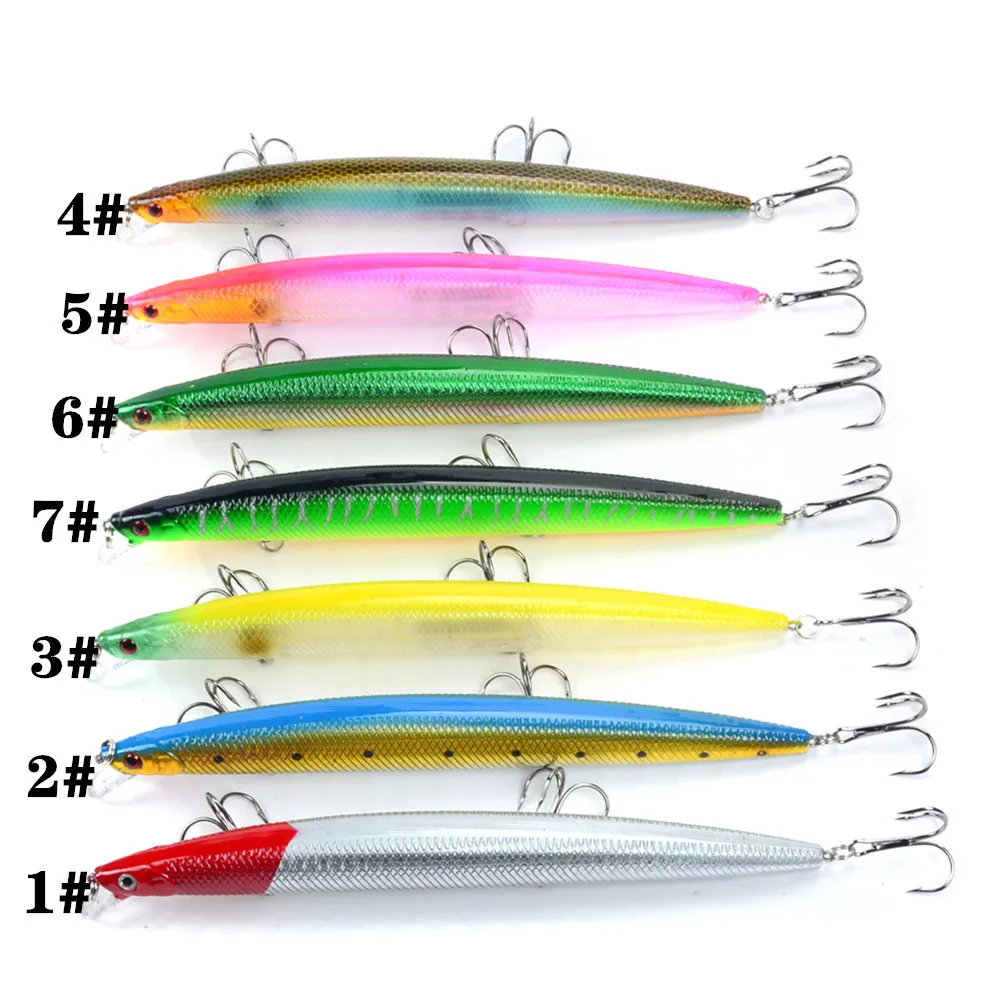 Señuelo Minnow de 18 cm con ojos 3D