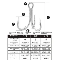 KEARMMNIG 6066-5X-CB Anzuelos Reforzados para Pesca de Mar