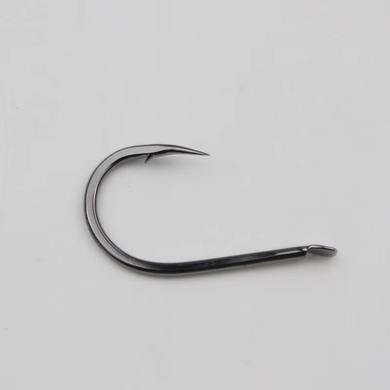 Anzuelo circular de acero al carbono con púas – Cuerpo plano para pesca - imagen 3