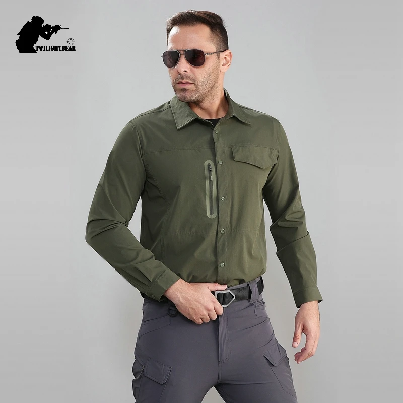 Camisa de pesca elástica AF54 – Secado rápido y múltiples bolsillos - imagen 5