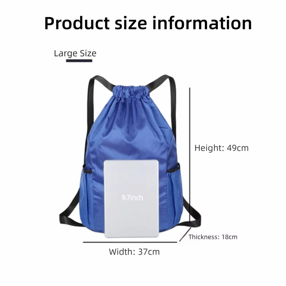 Mochila saco impermeable ligera cordones natación deporte - imagen 5