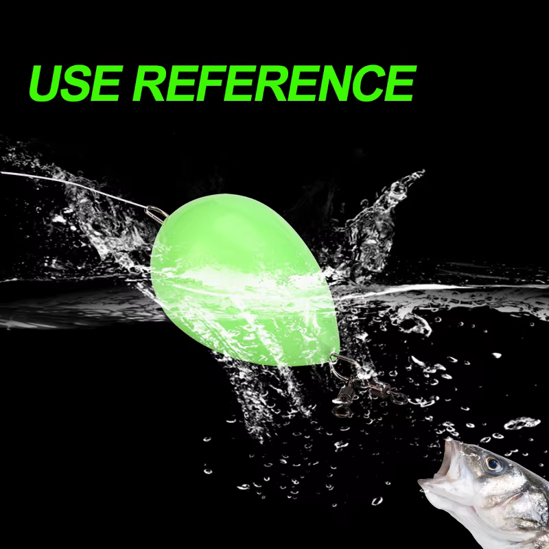 WEIHE Flotador de pesca que brilla en la oscuridad – Iluminado - imagen 5
