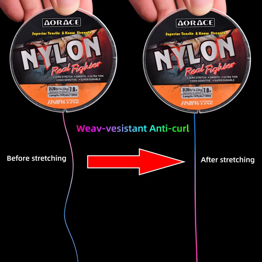 Monofilamento de nailon japonés para pesca 100 m 4-34 lb fuerte - imagen 5