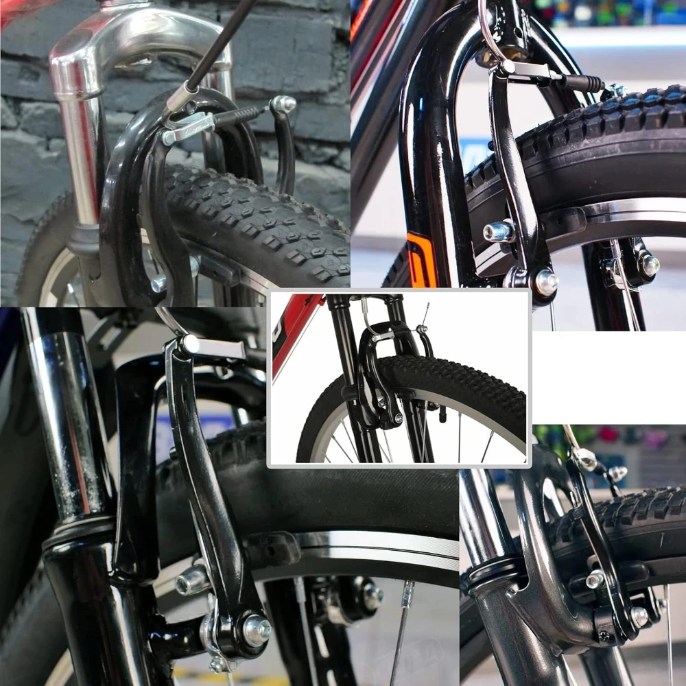 Frenos V aluminio para bici montaña, caliper delantero y trasero - imagen 2