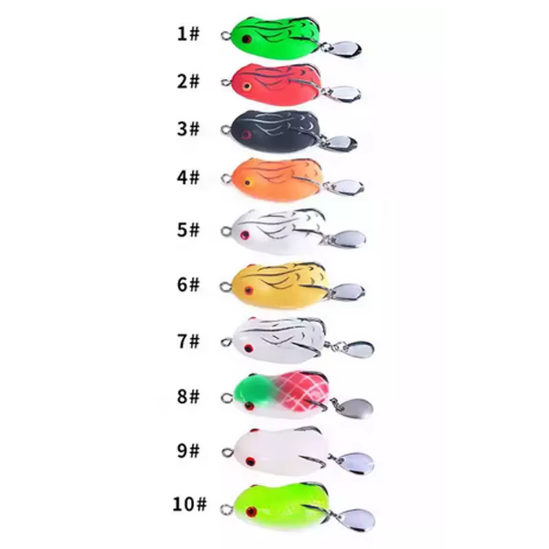 TAKEDO HJ21 Señuelo Rana Topwater Blando - Cebo Biónico