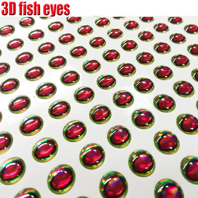 Ojos de Pez 3D en 5mm y 6mm – colores variados - imagen 4