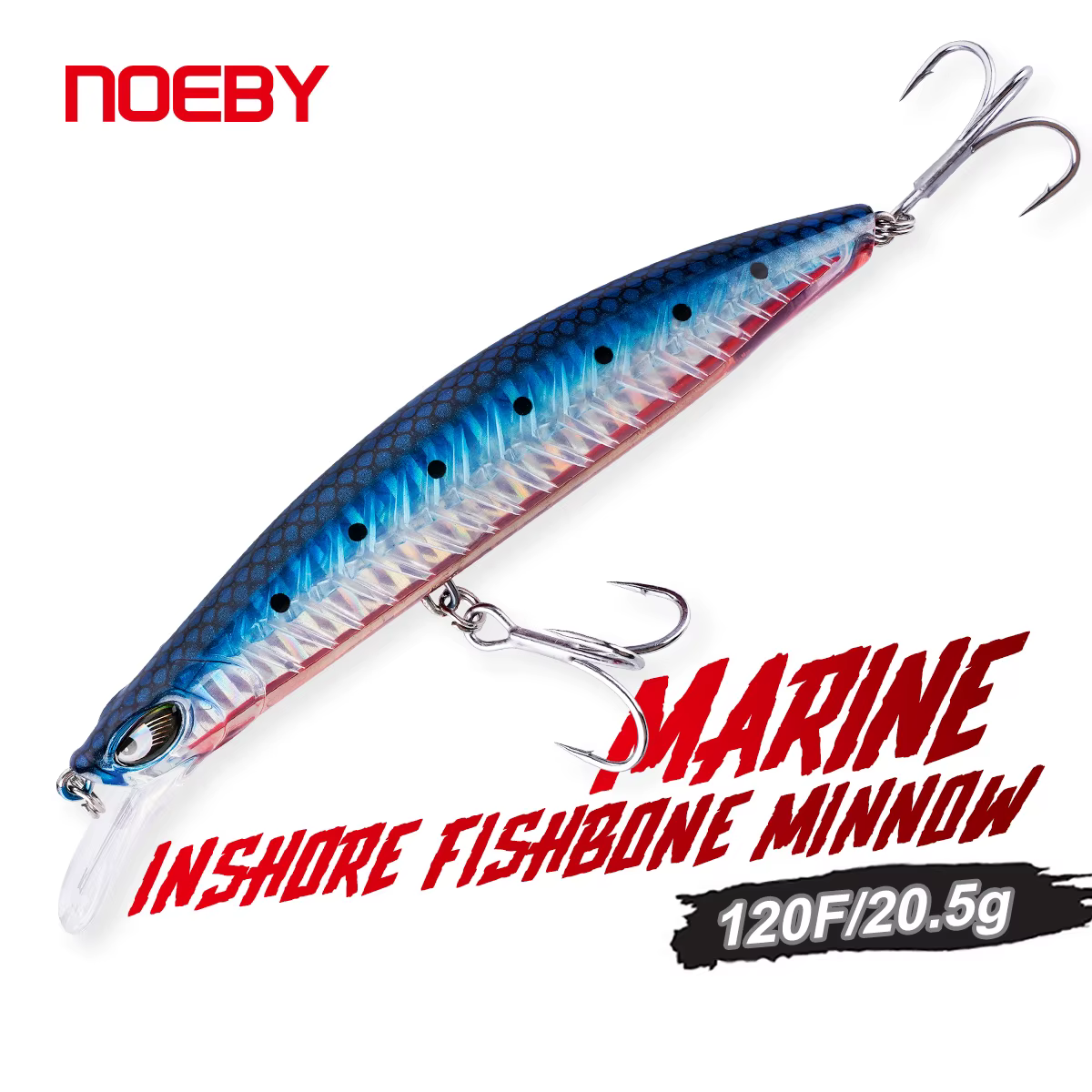 Noeby Minnow 120mm – Señuelo duro de acción lateral para costero - imagen 4