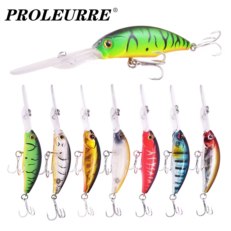 Crankbait buceo profundo para lubina – Señuelo deportivo de pesca - imagen 4
