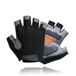 Guantes antideslizantes transpirables media palma para deporte exterior