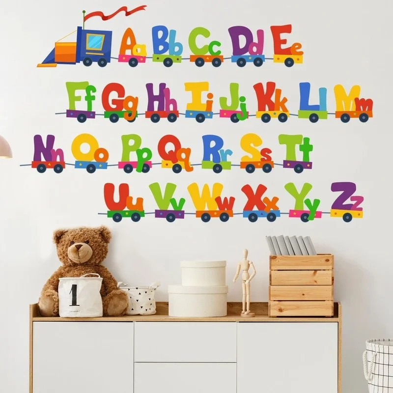 Pegatinas Pared ABC Tren – Decoración Habitación Infantil - imagen 2