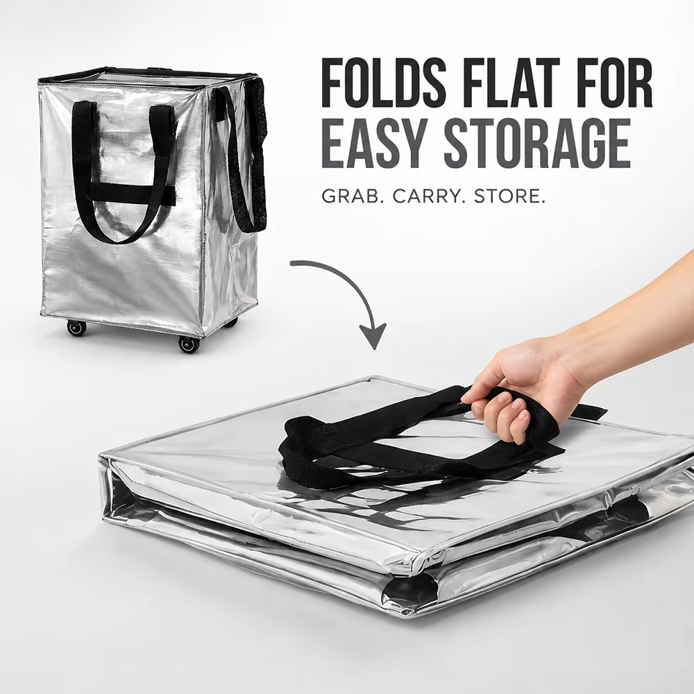 Bolsa de transporte con ruedas plegable de gran capacidad - imagen 4