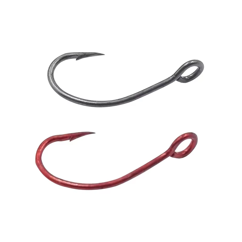OUTKIT Anzuelos de carbono para carpa – Rojos con anillo - imagen 4