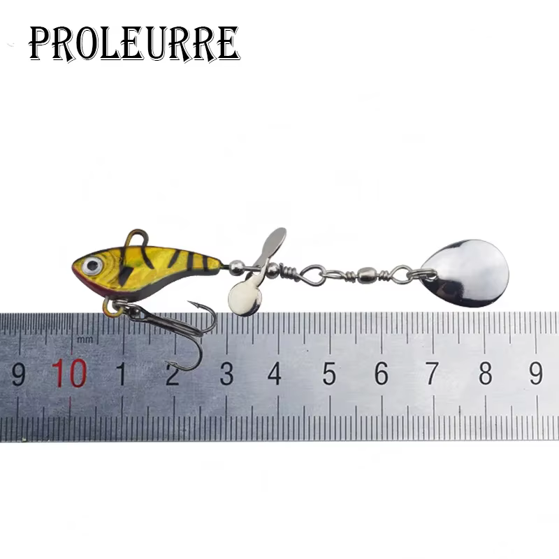 Señuelo Cáceres giratorio con lentejuelas para lubina – 11g multiespecie - imagen 4
