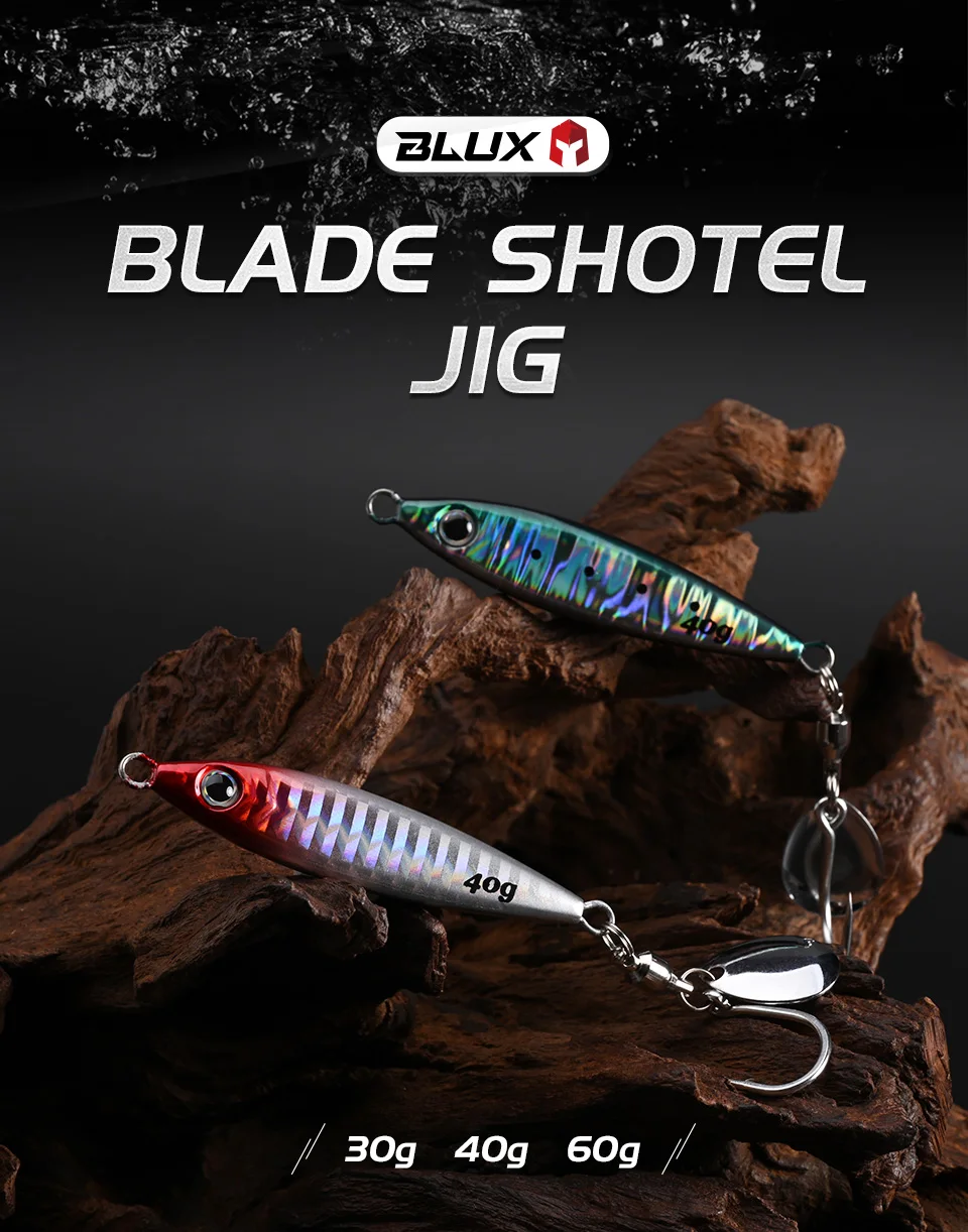 Señuelo BLUX Blade Shotel Casting Jig vista superior