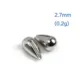 Cabezas de plantilla de lágrima pequeña de tungsteno para moscas - imagen 2