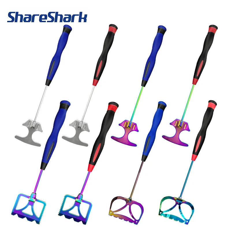 ShareShark Cuchara de pesca en roca acero inoxidable pala plegable