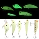 Minnow luminoso nocturno 3D de 7 cm con triples para lubina - imagen 3