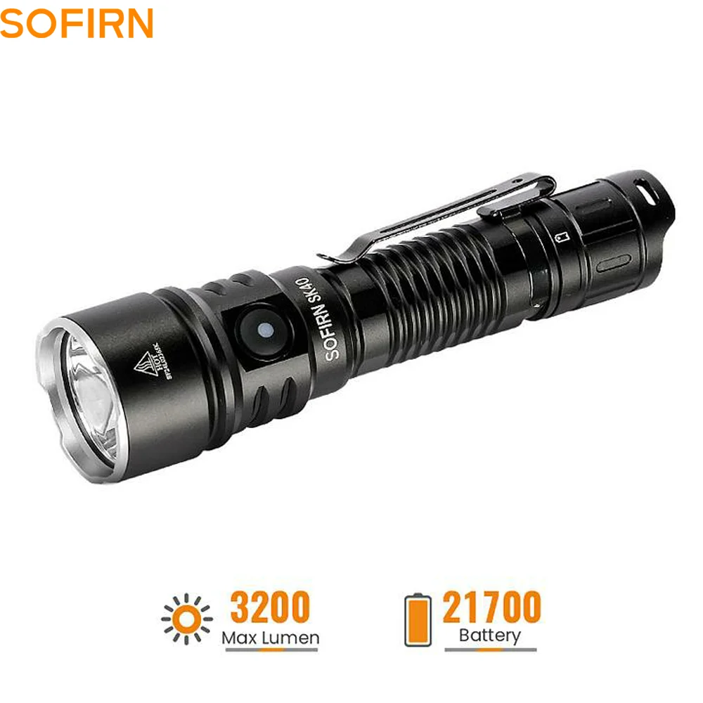 SOFIRN SK40 Linterna Recargable Pesca – LED SFT70 3200lm Táctica - imagen 2