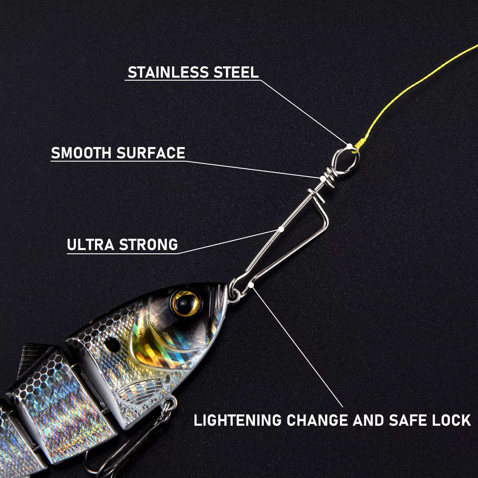 Accesorios de pesca acero inoxidable – Mousquetones y emer - imagen 4