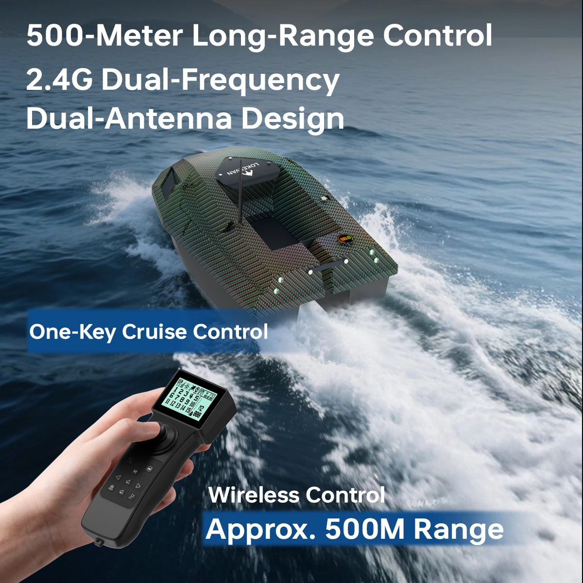 Barco cebador teledirigido con GPS y sonar para carpfishing - imagen 5