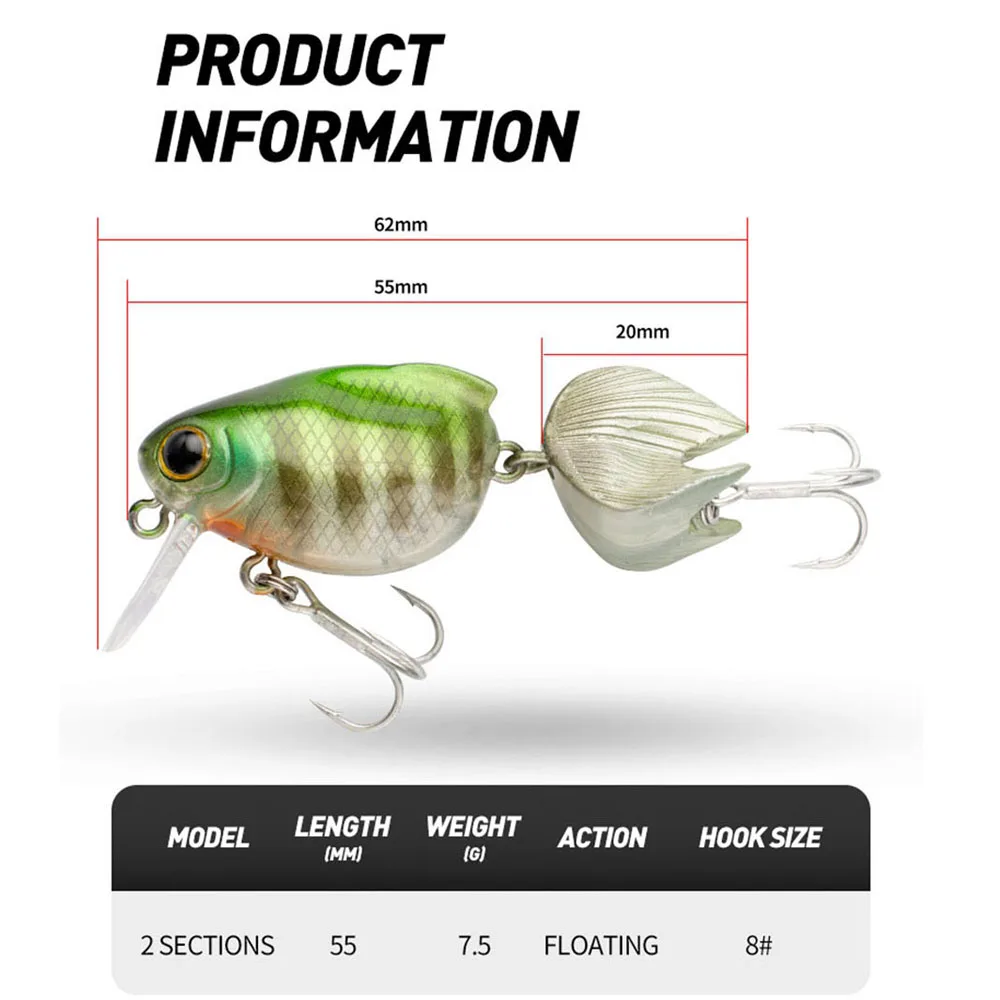 Goldfish Crankbait – Señuelo flotante para lubina y perca - imagen 4