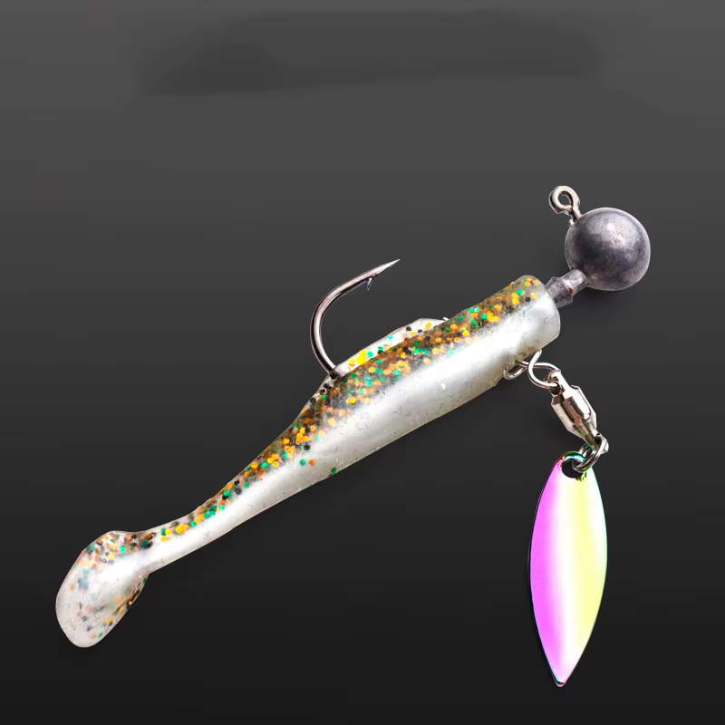 Cucharilla de pesca con lentejuelas — señuelo giratorio - imagen 3