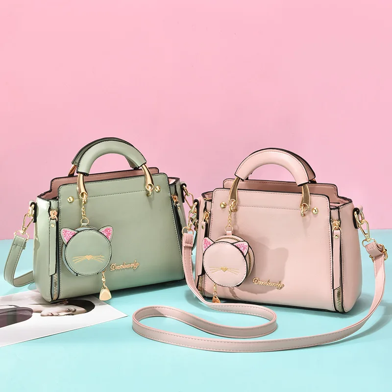 Bolso bandolera mujer – Monedero gato con funda auriculares - imagen 4