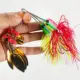 Free Fisher Spinnerbait con faldas de goma y lentejuelas Buzzbait - imagen 4