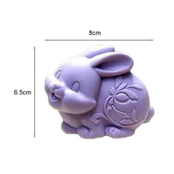 Molde de silicona conejo de Pascua para resina y fondant