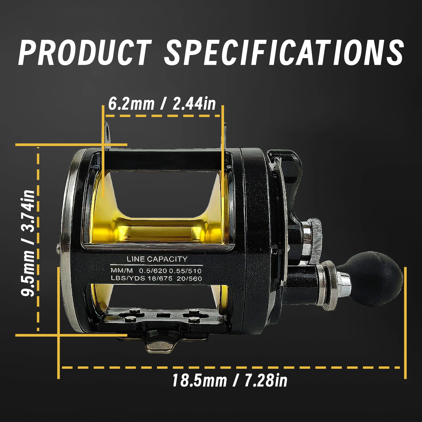 Free Fisher TR12000 Carrete de tambor para pesca en agua salada - imagen 5
