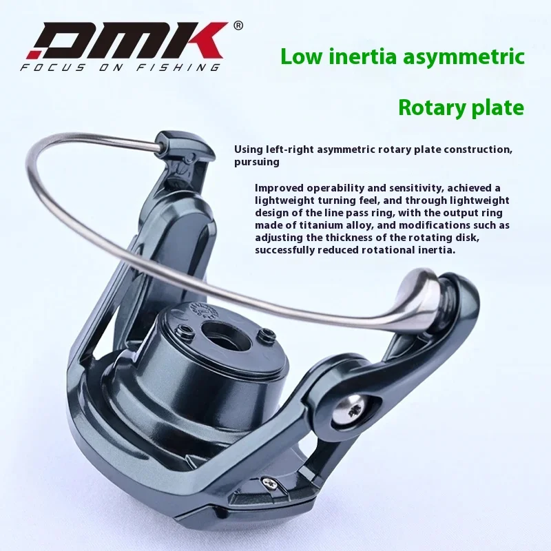 Carretes giratorios DMK Pioneer Elite 6,4:1 aleación magnesio 9 kg - imagen 5