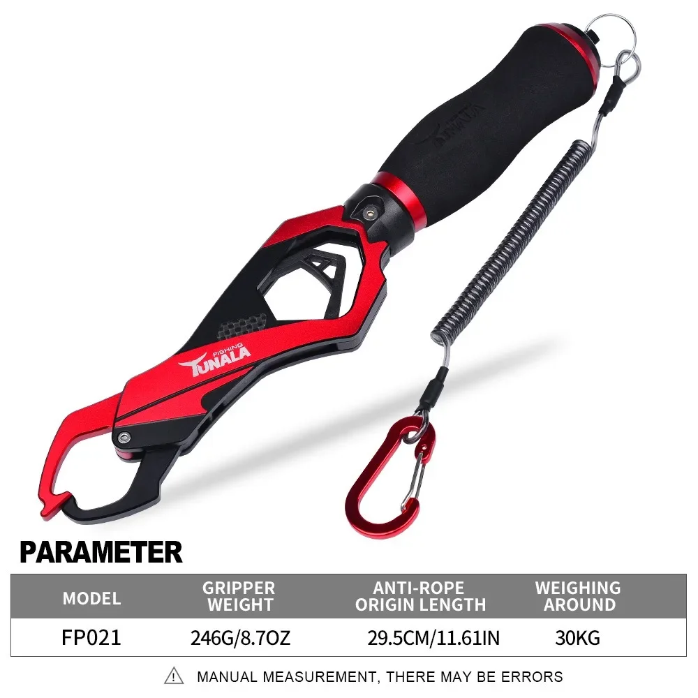 Pinza de labio con báscula de peso para pesca de aleación de aluminio - imagen 4