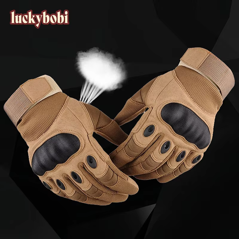 Guantes tácticos de dedo completo para caza ciclismo y motocicleta - imagen 4