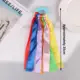 Pulsera elástica infantil con pompones grandes multicolor para baile - imagen 4