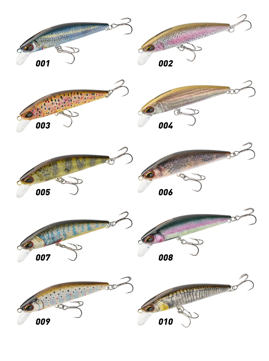 Detalle de cuerpo hard bait tipo minnow