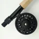 Carrete de pesca con mosca de metal negro con engranaje 1:1 - imagen 5