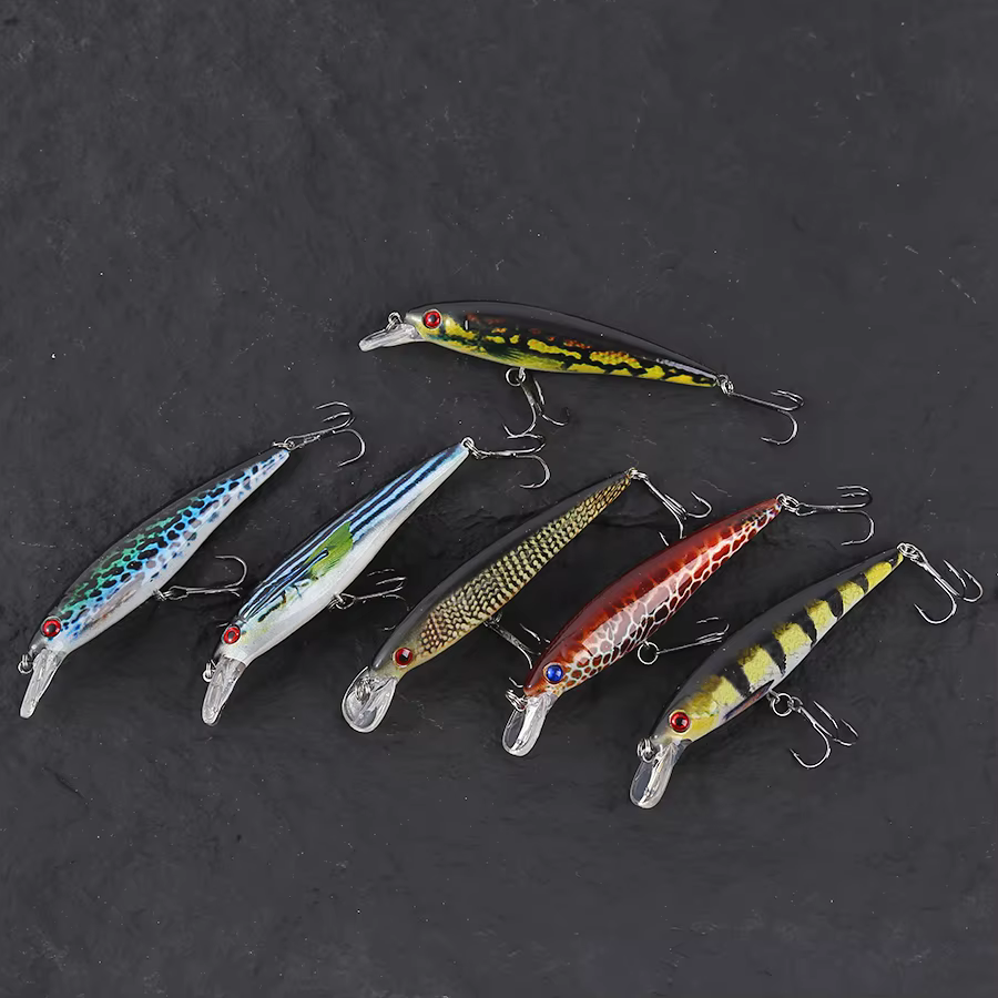 Señuelos Jerkbait Minnow Crankbait para Lucio - Wobbler con ojos 3D - imagen 3