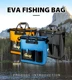 Cubeta plegable EVA para peces vivos ZYZHE con bolsillo lateral