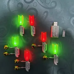 Indicador de pesca nocturna con triángulo luminoso de alta visibilidad
