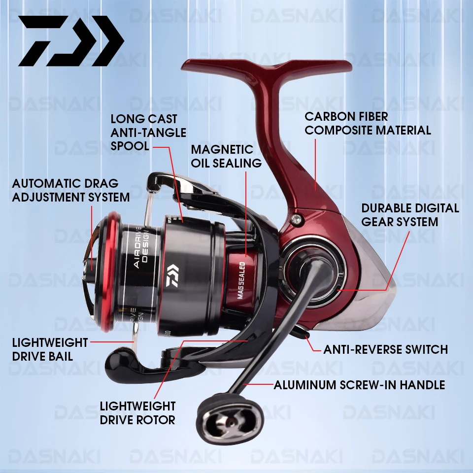 Carrete DAIWA FUEGO CS LT 1000‑6000 – Potencia 5‑12 kg para agua salada